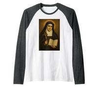 Icona Sacra cattolica di Santa Edith Stein Maglia con Maniche Raglan