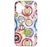 Icone dei supereroi Marvel Avengers Color Bleed Custodia per iPhone 16
