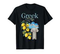 Icone della Cultura Greca Limoni e architettura Grecia Souvenir Maglietta
