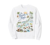 Icone della Mappa di Florida Keys, Key West Felpa