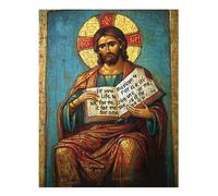 Icone sacre arte da parete decorazione religiosa senza tempo iconografia re