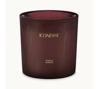 ICONESS Temple Garden Candela profumata cera di soia 280 g - Candela vegana con stoppino in cotone, durata 70 ore, aromi naturali, limone, erbe aromatiche, lampone, idea regalo per una casa