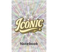 ICONIC Design College-Ruled Notebook | 50 Pages | Minimalist Soft Cover Writing Journal | Modern Stationery by MoxBox Ltd