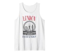 Iconic London Skyline Gran Bretagna Britannico Donne Ragazzi Ragazze Canotta