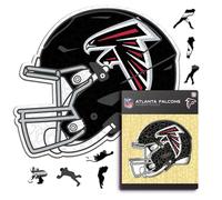 Iconic Puzzles - Casco Atlanta Falcons, Puzzle di Legno con licenza ufficiale NFL, 100% sostenibile, regalo per adulti e bambini, taglia L, 500 Pcs