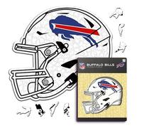 Iconic Puzzles - Casco Buffalo Bills, Puzzle di Legno con licenza ufficiale NFL, 100% sostenibile, regalo per adulti e bambini, taglia S, 150 Pcs