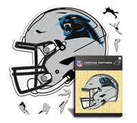 Iconic Puzzles - Casco Carolina Panthers, Puzzle di Legno con licenza ufficiale NFL, 100% sostenibile, regalo per adulti e bambini, taglia S, 150 Pcs