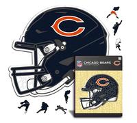 Iconic Puzzles - Casco Chicago Bears, Puzzle di Legno con licenza ufficiale NFL, 100% sostenibile, regalo per adulti e bambini, taglia L, 500 Pcs