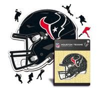 Iconic Puzzles - Casco Houston Texans, Puzzle di Legno con licenza ufficiale NFL, 100% sostenibile, regalo per adulti e bambini, taglia M, 270 Pcs