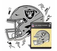 Iconic Puzzles - Casco Las Vegas Raiders, Puzzle di Legno con licenza ufficiale NFL, 100% sostenibile, regalo per adulti e bambini, taglia L, 500 Pcs