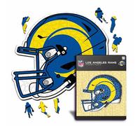 Iconic Puzzles - Casco Los Angeles Rams, Puzzle di Legno con licenza ufficiale NFL, 100% sostenibile, regalo per adulti e bambini, taglia L, 500 Pcs