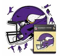 Iconic Puzzles - Casco Minnesota Vikings, Puzzle di Legno con licenza ufficiale NFL, 100% sostenibile, regalo per adulti e bambini, taglia L, 500 Pcs