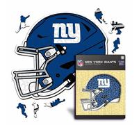 Iconic Puzzles - Casco New York Giants, Puzzle di Legno con licenza ufficiale NFL, 100% sostenibile, regalo per adulti e bambini, taglia S, 150 Pcs