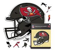 Iconic Puzzles - Casco Tampa Bay Buccaneers, Puzzle di Legno con licenza ufficiale NFL, 100% sostenibile, regalo per adulti e bambini, taglia S, 150 Pcs