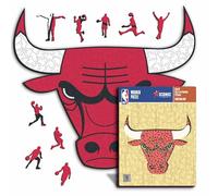 Iconic Puzzles- NBA Puzzle in Legno, Multicolore, Chicago Bulls, ChicagoBulls-S