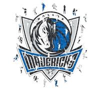 Iconic Puzzles- NBA Puzzle in Legno, Multicolore, Dallas Mavericks, DallasMavericks-S