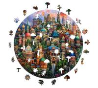 Iconic Puzzles - Dimore Incantate, puzzle in legno 100% sostenibile, Regali per Bambini e Adulti, taglia L, 600 Pezzi