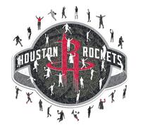 Iconic Puzzles - Houston Rockets, Logo, Puzzle di Legno con licenza ufficiale NBA, 100% sostenibile, regalo per adulti e bambini, taglia S, 150 Pz