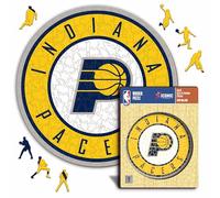 Iconic Puzzles-Indiana Pacers, Logo Puzzle in Legno 100% sostenibile con Licenza Ufficiale NBA, Colore, Taglia L, IndianaPacers-L