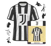 Iconic Puzzles, Juventus Jersey, Prodotto ufficiale, Puzzle di Legno per Adulti e Bambini, Legno 100% Sostenibile, Taglia S 150 Pezzi