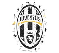 Iconic Puzzles- Juventus Retro Logo Puzzle in Legno 100% sostenibile con Licenza Ufficiale, Multicolore, Taglia S, 2023JRLM