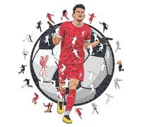 Iconic Puzzles Liverpool Luis Puzzle in Legno 100% sostenibile con Licenza Ufficiale, Colore, Taglia M, DIAZ M