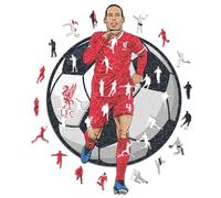 Iconic Puzzles Puzzle in Legno, Colore Virgil Van Dijk, Taglia S, Liverpool VirgilvanDijk-S