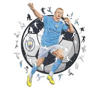 Iconic Puzzles Manchester City, Haaland, Puzzle in Legno Unisex Adulto, per Adulti e Bambini, M, 270 Pz