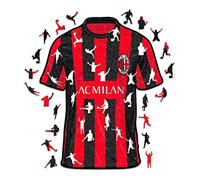 Iconic Puzzles, Milan Jersey, Prodotto ufficiale, Puzzle di Legno per Adulti e Bambini, Legno 100% Sostenibile, Taglia S 150 Pezzi