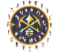 Iconic Puzzles- NBA Puzzle in Legno, Multicolore, Denver Nuggets, DenverNuggets-M