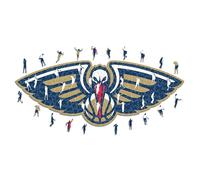 Iconic Puzzles NBA Puzzle in Legno, Multicolore, M, 270 PZ, NewOrleansPelicans-M