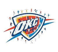Iconic Puzzles- NBA Puzzle in Legno, Multicolore, Oklahoma City Thunder, OklahomaCityThunder-M