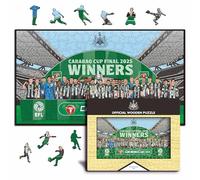 Iconic Puzzles - Newcastle United FC, Carabao Cup Champions 24/25, Puzzle di Legno con licenza ufficiale, 100% sostenibile, regalo per adulti e bambini, taglia L, 500 Pcs