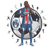 Iconic Puzzles-Ousmane Dembélé Puzzle in Legno, Colore, Taglia L, PSG OusmaneDembele-L