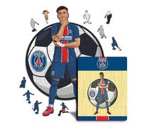 Iconic Puzzles - PSG, Désiré Doué, Puzzle di Legno con licenza ufficiale, 100% sostenibile, regalo per adulti e bambini, taglia S, 150 Pcs