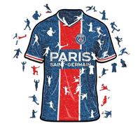 Iconic Puzzles, PSG Jersey, Prodotto ufficiale, Puzzle di Legno per Adulti e Bambini, Legno 100% Sostenibile, Taglia M 270 Pezzi
