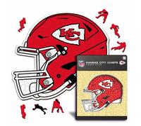 Iconic Puzzles-Puzzle in Legno 100% sostenibile con Licenza Ufficiale, Colore Kansas City Chiefs, L, 500 Pcs
