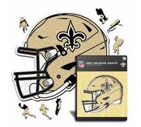 Iconic Puzzles-Puzzle in Legno 100% sostenibile con Licenza Ufficiale, Colore New Orleans Saints, M, 270 Pcs