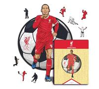 Iconic Puzzles Puzzle in Legno, Colore Virgil Van Dijk, Taglia S, Liverpool VirgilvanDijk-S