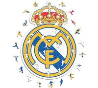 Iconic Puzzles, Real Madrid Logo, Prodotto Ufficiale, Puzzle di Legno per Adulti e Bambini, Legno 100% Sostenibile, Taglia L 500 Pezzi