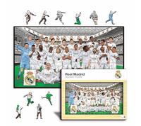 Iconic Puzzles - Real Madrid Squadra 24/25, Puzzle di Legno con licenza ufficiale, 100% sostenibile, regalo per adulti e bambini, taglia S, 150 Pcs