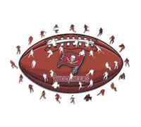 Iconic Puzzles - Tampa bay Buccaneers, Logo, Puzzle di Legno con Licenza Ufficiale NFL, 100% sostenibile, Regalo per Adulti e Bambini, Taglia M, 270 PCS