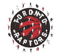 Iconic Puzzles- NBA Puzzle in Legno, Multicolore, Toronto Raptors, TorontoRaptors-L