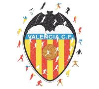 Iconic Puzzles - Valencia, Logo, Puzzle di Legno con licenza ufficiale, 100% sostenibile, regalo per adulti e bambini, taglia S, 150 Pcs