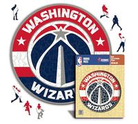 Iconic Puzzles - Washington Wizards, Logo, Puzzle di Legno con licenza ufficiale NBA, 100% sostenibile, regalo per adulti e bambini, taglia L, 500 Pz