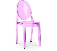 Iconik Interior Ghost Style Sedia da Pranzo - Victoria Queen Violet Trasparente