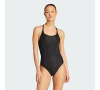 adidas Performance - Iconisea - Costume da bagno nero a coste imbottito con spalline sottili W40