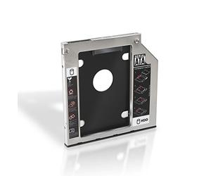 iConnex AISENS A129 - 0151 - Adattatore Hard Disk da 7 mm per unità Ottica Portatile da 9,5 mm, Colore: Argento