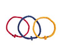 IconsGr 3 x Corda da Preghiera komboskini Greca Cristiano ortodossa Benedetta, Fatta a Mano, Chotki Sottile dal Mount Athos (Grecia)