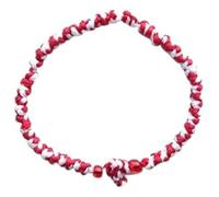 IconsGr Bracciale in corda di preghiera cristiana ortodossa Komboskoini Chotki rosso e bianco